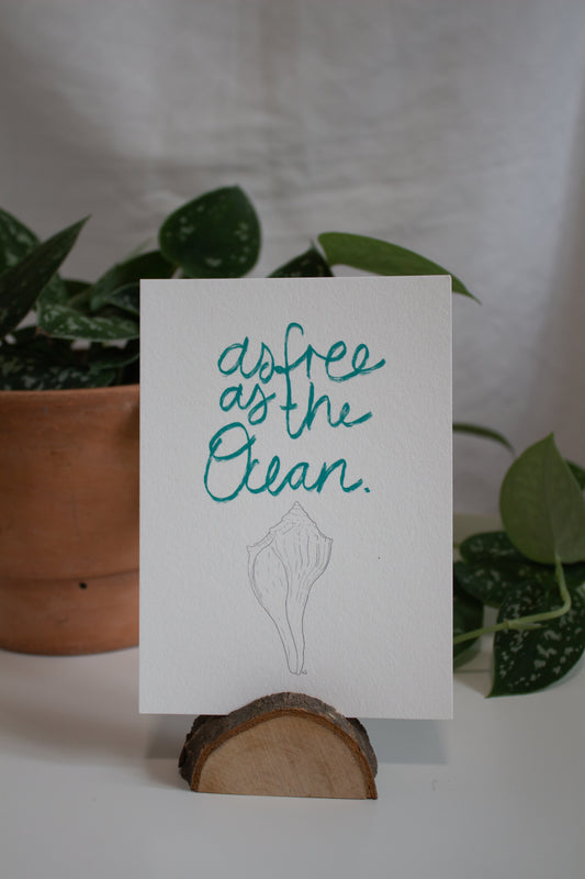 Karte as free as the Ocean