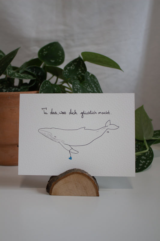 Karte "Tu das, was dich glücklich macht"